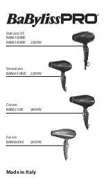 BaByliss PRO Vulcano V3 Quick Manual preview