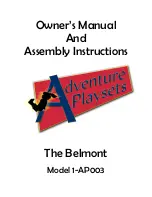 Backyard Adventures Playcenter Belmont Owners Manual And Assemly Instruction preview