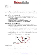 Preview for 7 page of Badger Welder M22 Operation Manual