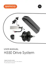 BAFANG H550 User Manual preview