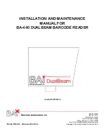 Bai BA-440 DualBeam Installation And Maintenance Manual preview