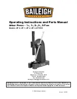 Baileigh Industrial AP-0 Operating Instructions And Parts Manual preview