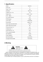 Preview for 3 page of Baird B42HDTV Service Manual