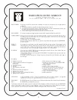 Предварительный просмотр 16 страницы Bakers Pride EB Installation And Operating Instructions Manual