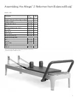 Предварительный просмотр 7 страницы Balanced Body Allegro 2 Reformer Assembling Manual