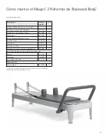 Предварительный просмотр 39 страницы Balanced Body Allegro 2 Reformer Assembling Manual