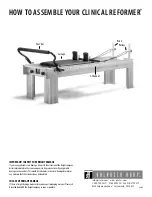 Preview for 1 page of Balanced Body Clinical Reformer How To Assemble