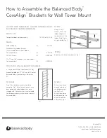 Предварительный просмотр 1 страницы Balanced Body CoreAlign Assembly Instructions