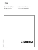 BALAY 3FFB3400 Instructions For Use Manual preview