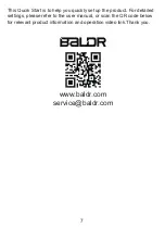 Preview for 7 page of BALDR B0359STHR Quick Setup Manual