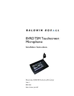 Baldwin Boxall BVRDTSM Installation Instructions Manual preview