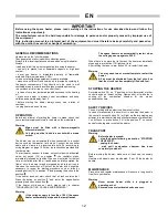 Preview for 12 page of Ballu-Biemmedue GE 20 Instructions For Use Manual