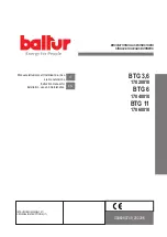 baltur BTG 3,6 Instruction Manual For Installation, Use And Maintenance preview