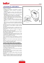 Preview for 15 page of baltur BTG 3,6 Instruction Manual For Installation, Use And Maintenance