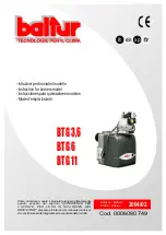 baltur BTG 3,6 Instructions Manual preview