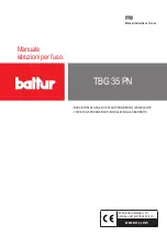 baltur TBG 35 PN Manual Instructions For Use preview