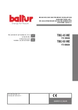 baltur TBG 45 ME Instruction Manual For Installation, Use And Maintenance preview