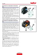 Предварительный просмотр 22 страницы baltur TBG 45 ME Instruction Manual For Installation, Use And Maintenance