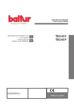 baltur TBG 45 P Instruction Manual For Installation, Use And Maintenance preview