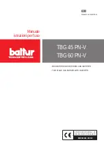 baltur TBG 45 PN-V Manual User Instructions preview