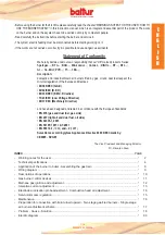 Preview for 3 page of baltur TBG 45 Instructions Manual