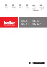 baltur TBG 45 Use And Installation  Manual preview