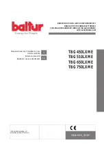 baltur TBG 450LX ME Instruction Manual For Installation, Use And Maintenance preview
