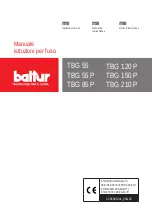 Preview for 1 page of baltur TBG 55 Instructions For Use Manual