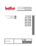 Предварительный просмотр 1 страницы baltur TBG 85 ME Instruction Manual For Installation, Use And Maintenance