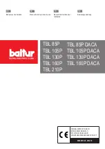 baltur TBL 85P Manual User Instructions preview