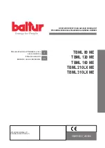 Preview for 1 page of baltur TBML 80 ME Instruction Manual For Installation, Use And Maintenance