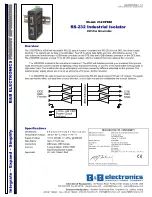 Предварительный просмотр 1 страницы B&B Electronics 232OPDRI Product Information