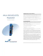 B&B Electronics iMcV-DS3 Operation Manual preview