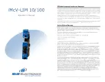 B&B Electronics iMcV-LIM 10/100 Operation Manual предпросмотр