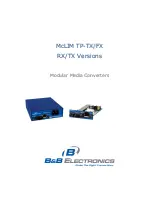 B&B Electronics McLIM TP-TX/FX User Manual preview