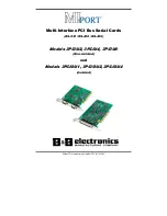 B&B Electronics MIPort Universal PCI Cards 3PCIOU1 User Manual preview