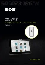 B&G ZEUS S Detailed App Manual preview