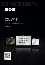B&G ZEUS S Installation Manual preview