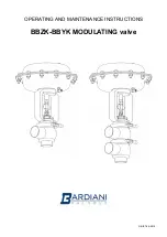 Предварительный просмотр 1 страницы Bardiani Valvole BBZK Operating And Maintenance Instructions Manual