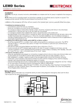 Preview for 3 page of BARRON Exitronix LEMD Series Installation Instructions Manual