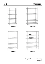 Предварительный просмотр 1 страницы Bartscher 601182 Original Instructions For Use