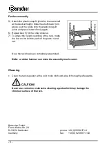Предварительный просмотр 5 страницы Bartscher 601182 Original Instructions For Use