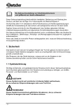 Preview for 6 page of Bartscher A150155 Instruction Manual