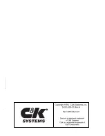 Preview for 72 page of C & K Systems S5010 Using Manual