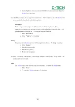 Предварительный просмотр 10 страницы C-Tech BT201 Instruction Manual