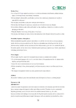 Предварительный просмотр 12 страницы C-Tech BT201 Instruction Manual