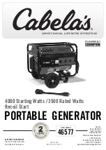 Cabela's 46577 Owner'S Manual & Operating Instructions preview