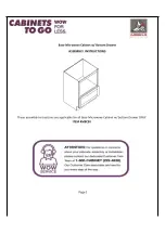 Preview for 1 page of CABINETS TO GO B.JORGSEN & CO MBC30 Assembly Instructions