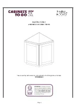 CABINETS TO GO Findley & Myers AB124 Assembly Instructions preview