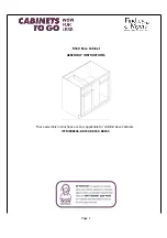 CABINETS TO GO Findley & Myers BBC42 Assembly Instructions preview